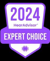 HearAdvisor 2024 expert choice badge.