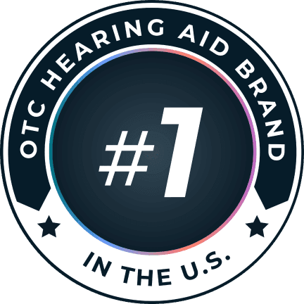 The number one hearing aid in the US badge.